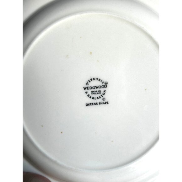 Vintage Wedgwood Queens Shape Cream Salad Plates |England Collectible, Set of 3 - Picture 12 of 13